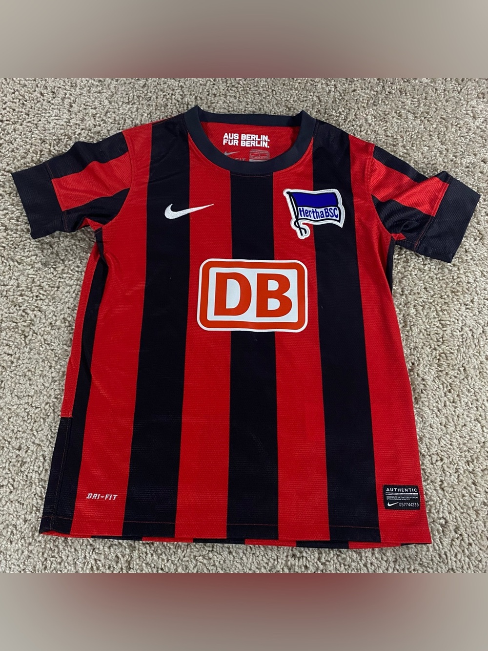 KIDS Nike Hertha BSC 2012-13 Away Football Soccer Jersey Shirt Small Blokecore